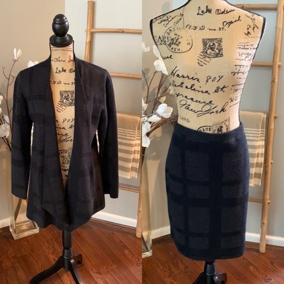 Eileen Fisher Dresses & Skirts - Eileen Fisher wool cardigan and matching skirt set